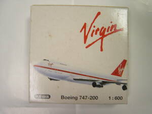 ◆シャバク ヴァージン・アトランティック航空 ボーイング 747-200 1/600 中古品◆