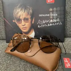 日本正規！新品RayBan木村拓哉さんラウンドメタル RB3447 002/4B