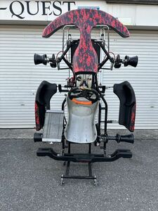 レーシングカート ミッションカート　KZフレーム　CRG フロントハブ　otkピッチ変更済み　エンジンレス　名阪スポーツランド渡し　車体