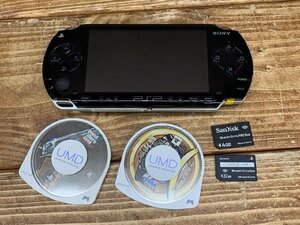 【TX-4014】SONY PlayStation Portable PSP-1000 黒 ブラック プレイステーションポータブル ソニー 初期化済 現状品 同梱可【千円市場】