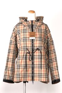 バーバリー レディース チェック ドローストリング ジャケット アーカイブベージュ サイズ10 BURBERRY 8062947 Check Drawstring Jacket