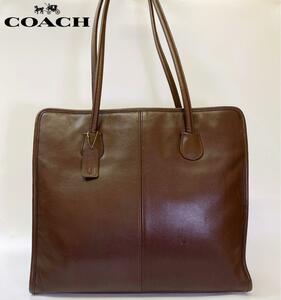 2718美品 COACH コーチトート バッグ A4可 ブラウン系