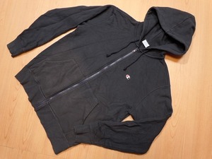 Champion チャンピオン 長袖 フルジップ　スウェットパーカー C3-C119 Lサイズ★紺色 ネイビー 古着 即決★c