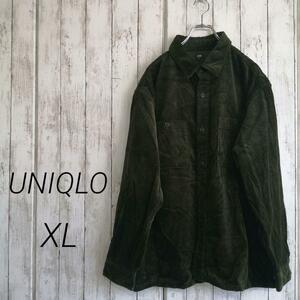 UNIQLO ユニクロ メンズ コーデュロイ ワークシャツ 長袖 XL 58