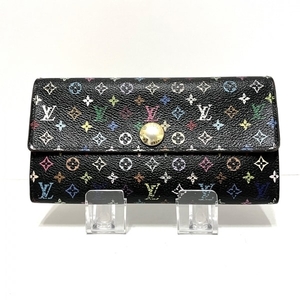 ルイヴィトン LOUIS VUITTON 長財布 M93533 ポルトフォイユサラNM レザー ノワール CA4131 財布 マルチカラー