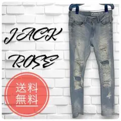 美品 JACKROSE ダメージ加工 ストレッチ デニム ジーンズ Gパン