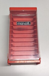 ビンテージ品 maxell マクセル カセットテープケース　10本収納可能