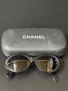 CHANEL　シャネル　サングラス　オーバル　ココマーク　ブラック