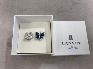 【LANVIN　en　Bleu】ランバン　ラベルピン・カフス　バタフライ　SY02-FT5