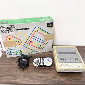 ★スーパーファミコン 本体 コントローラー アダプター HVC-002 箱 SF 管9077