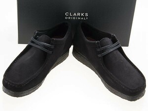 新品/CLARKS ORIGINALS/クラークス オリジナルズ/WALLABEE/ワラビー/BLACK SUEDE/ブラック スエード/黒/26155519/26.5cm