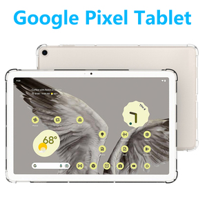 Google Pixel Tablet ケース タブレット ピクセル ソフトケース エアクッション TPU透明ケース クリア 薄型 軽型カバー ケース 衝撃吸収 シ