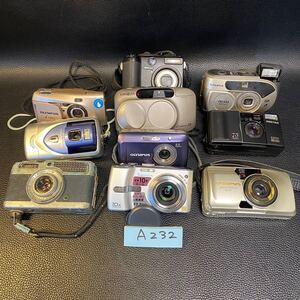 A232 ジャンク1円スタート カメラおまとめ Canon Nikon OLYMPUS PENTAX FUJIFILM LUMIX MINOLTA デジカメ 