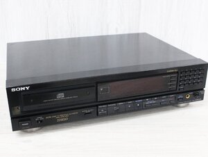 【行董】★動作品★ SONY ソニー CDデッキ CDP-228ESD CD7プレーヤー オーディオ機器 音響機材 ※リモコン欠品 CEZ01APC71