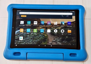 （中古）Amazon Fire HD 10 tablet 第9世代 10.1インチ フルHD 32GB USB-C Fire OS 7.3 Google Play ストア キッズモデル ブルー