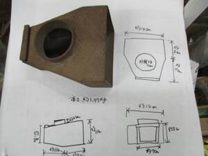 昭和の時代の鋳物の風呂釜の煙突を立てるところの部品かも？－２