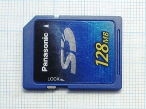 ★Panasonic ＳＤメモリーカード １２８ＭＢ 中古★送料８５円・１８５円