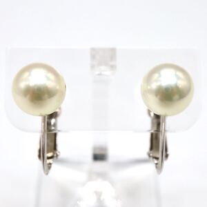 【売り切り】1円〜!!テリ良し!!▼K14 アコヤ本真珠イヤリング▼J◎ 約2.4g 約7.5mm珠 pearl パール earring DH5/DH5S165