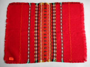 ブルガリア 織物 ランチョン マット 30×40 レッド 赤 140