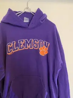 カレッジトレーナー スウェット アメリカ古着 L パープル CLEMSON