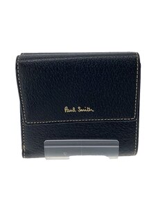 Paul Smith◆3つ折り財布/-/BLK/無地/メンズ