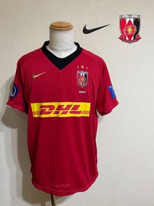 【美品】 NIKE URAWA REDS ナイキ 浦和レッズ 2008 ACL ホーム ユニフォーム 背番号13 鈴木啓太 トップス DHL サイズL 半袖 赤 277140