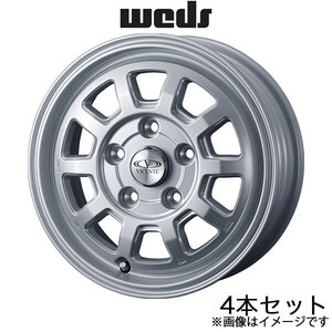 ヴィセンテ06 TL ライトエース S402/S412 13インチ アルミホイール 4本 シルバー 0040112 WEDS STYLISH WHEELS VICENTE-06 TL