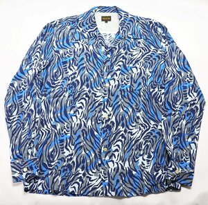 The Groovin High (グルービンハイ) 1950s Vintage Style Box Shirt / ビンテージスタイル ボックスシャツ 美品 ブルー size L