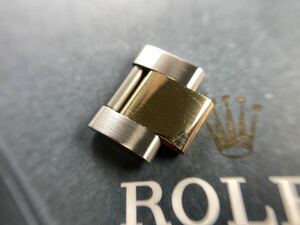 14mm 純正品 SSxK18YG コマ 14203 15203 15233 用 ロレックス ROLEX 駒余り メンズ gold OYSTER PERPETUAL DATE イスター デイト 78353 a