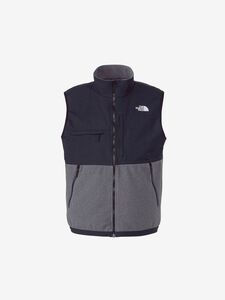 新品 2024秋冬新作 THE NORTH FACE (ザノースフェイス) XLサイズ デナリベスト (Z) ミックスグレー NA72453 フリース