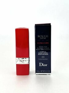 【送料込】 未使用品！Dior ディオール コスメ 口紅 ルージュディオールウルトラバーム 480 フルールブルー フランス製 3.2g/6438353