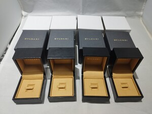 ブルガリ BVLGARI 未使用 Bzero1リング用ボックス 4個セット PK/3M ケース 純正 長期保管品 送料別 空箱