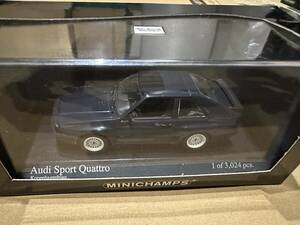 ミニチャンプス　AUDI　SPORT QUATTRO　1984　 1/43　中古品　※箱に難あり