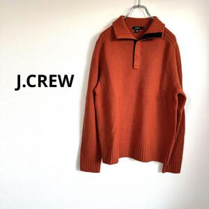 美品 J.CREW ジェイクルー メンズニット 長袖ニット ハイネックファスナー　Mサイズ