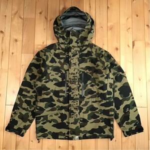 GORE TEX スノボジャケット Mサイズ a bathing ape BAPE snowboard jacket エイプ ベイプ アベイシングエイプ 迷彩 1st camo green m29135