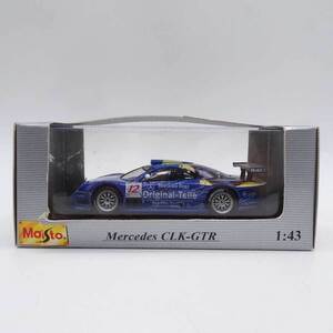 【中古】Maistoマイスト 1/43 Mercedes-Benz CLK-GTR ブルー メルセデスベンツ レーシングモデルミニカー