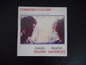 坂本龍一＆DAVID SYLVIAN：「FORBIDDEN COLOURS」他全３曲入りオーストリア盤３インチCDシングル