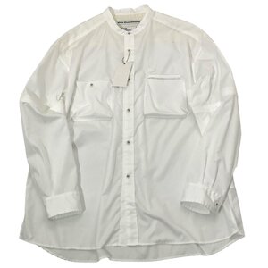 24ss【タグ付き・新品・定価37,400円】White Mountaineering ZIP OFF SHIRT size4 WHITE WM2471114 ホワイトマウンテニアリング