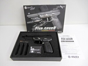 072Z737★【中古品/動作確認済】 Marushin/マルシン Five-seveN ガスブローバック ガスガン ハンドガン 6mmBB CO2