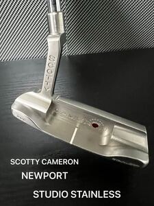 美品 SCOTTY CAMERON NEWPORT STUDIO STAINLESS パター スコッティキャメロン ニューポート スタジオ ステンレス タイトリスト レア