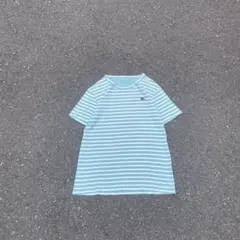 BURBERRY BLACK LABEL 半袖 Tシャツ ボーダー 刺繍ロゴ