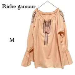 ♢Riche gamour リシェグラマー♢ シフォンチュニック M オレンジ