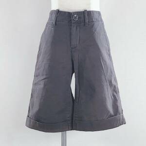 AS0734 GAP ギャップ メンズ ボトムス ハーフパンツ サイズ4 Sサイズ グレー 灰 ブラウン 茶 無地 綿100% コットン カジュアル アウトドア