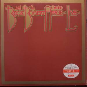 日本盤LP ステッカー付 Jeff Beck / Beck Bogert & Appice 1973年 EPIC SONY ECPI-3~4 ジェフ・ベック ライヴ・イン・ジャパン Carmine Tim