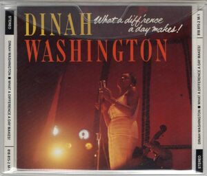 Dinah Washington【US盤 Jazz Vocal CD】 What A Difference A Day makes !　 (Mercury 818 815-2 M-1) 1984年 / ダイナ・ワシントン