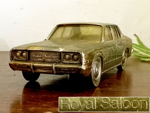 【侍】トヨタ CROWN クラウン Royal Saloon 煙草 シガレットケース 旧車 ミニカー レア 昭和レトロ 20-655