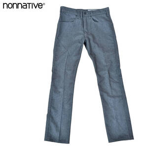 【nonnative】ストレートスリムパンツ/無地/シンプル/サイズ0★ノンネイティブ