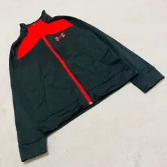 【UnderArmour】(140) キッズ ロゴプリント ジャンパー ジャージ