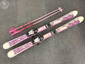 BA0600317　▲ HENKE HKX TSGS シナノ Pair Pole ポール スキー板 130 子供 ジュニア ピンク ウィンタースポーツ 中古 同梱不可 スキー便