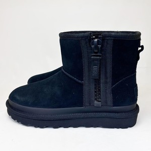 新品 UGG アグ レディースブーツ クラシック ミニ ジッパー ブラック 22.0cm